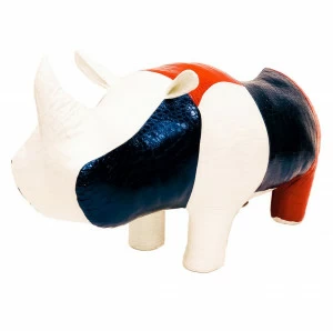 Пуф "Носорог Россия" красный, белый, синий EUROSON ЖИВОТНЫЕ 131593 Красный;белый;синий
