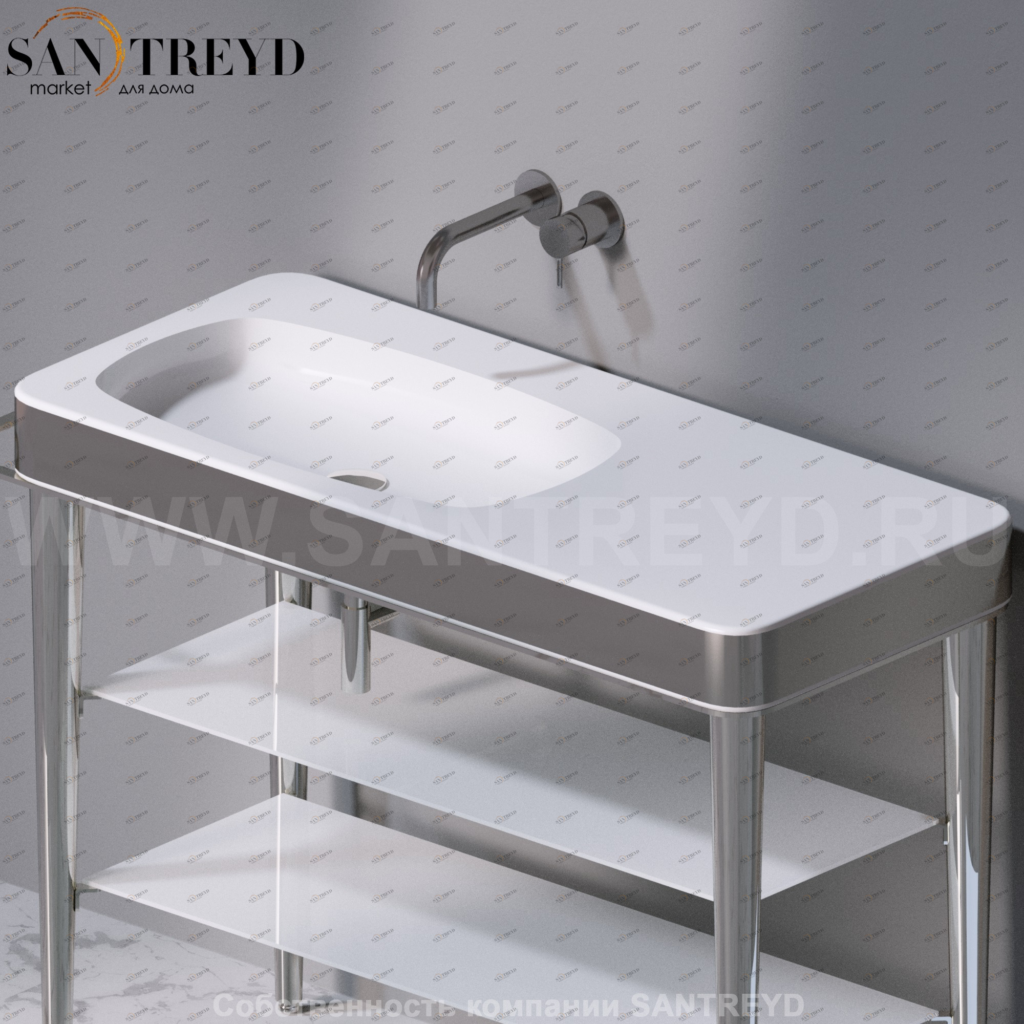 L130251 Накладная раковина на столешницу  прямоугольная A. e T. Italia FUSION AeT ITALIA