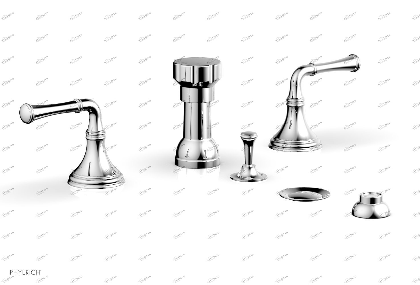 Смеситель для биде 3RING Phylrich  D4205-026 Хромированный 