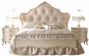 VOLPI Двуспальная кровать с мягким изголовьем Emporio volpi Eclmc010s+20s