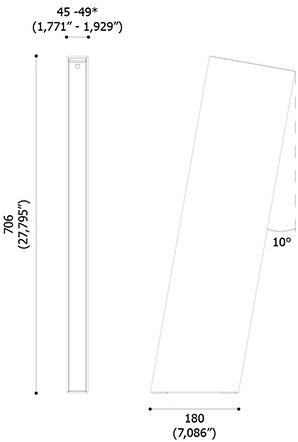 Aldabra Светодиодный столбик из стали и керлита Stecco sun-id-1372162 - Вид №3