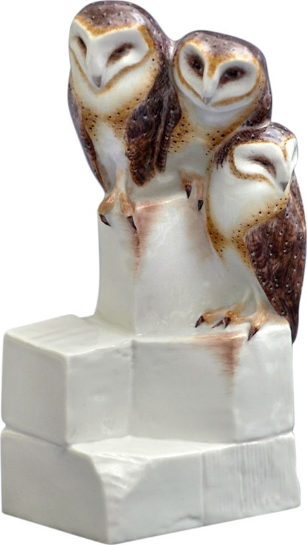 10563233 Meissen Фигурка 16,5см "Совы-сипухи" (Пауль Вальтер, 1905г.) Фарфор 