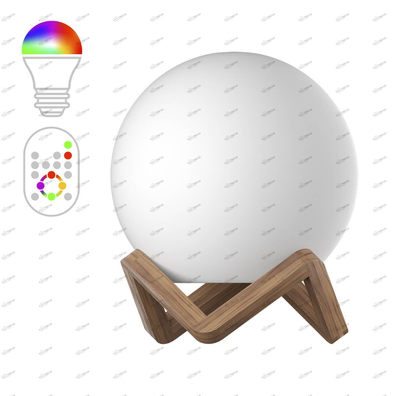 Напольно-настольный светильник m3light Wood 12722541 M3LIGHT ИНТЕРЬЕРНЫЕ 313744 Бежевый;белый 