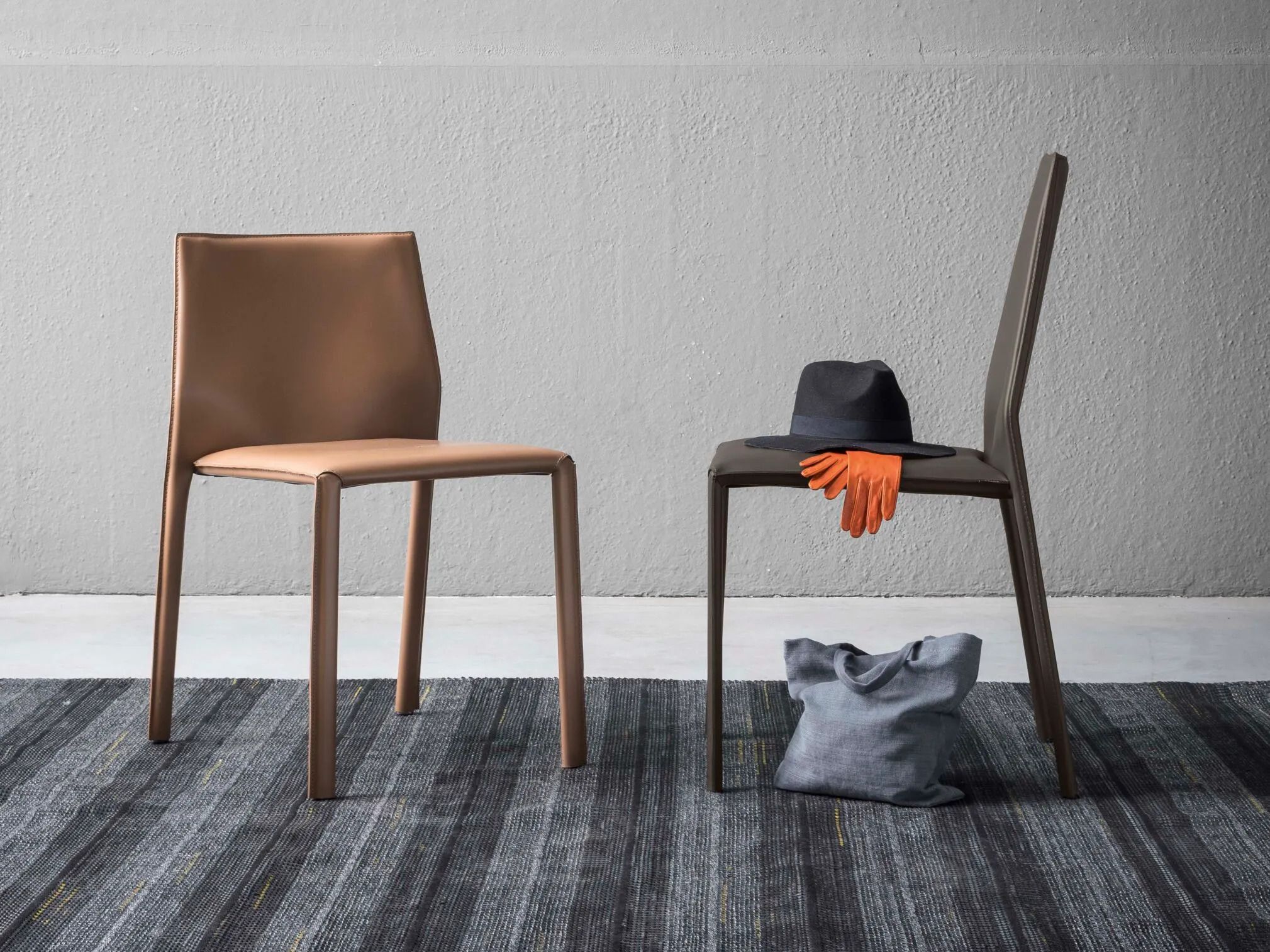 Кожаный стул Alf DaFrè CORIUM ARCH-00007313