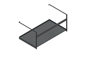 Металлическая подвесная консоль для умывальника