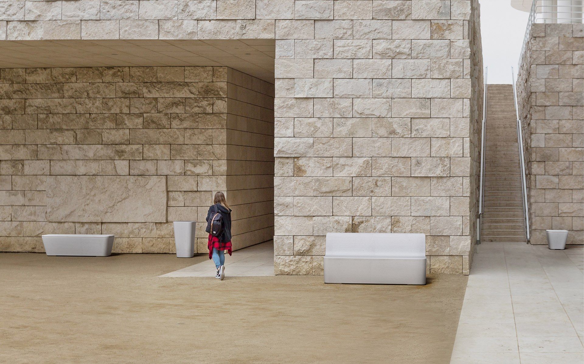 Бетонные стойки для мусора SIT Smooth ARCH-00112916 - Вид №4