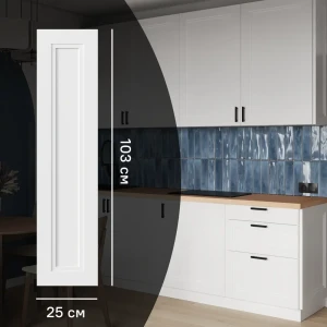 KONSENSA Фальшпанель Котлас белая для кухни в неоклассическом стиле 89387736