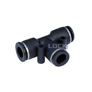 Фитинг цанговый Т-образный, 6 мм, пластик, тип PUT, TLP-PUT6 TITAN LOCK