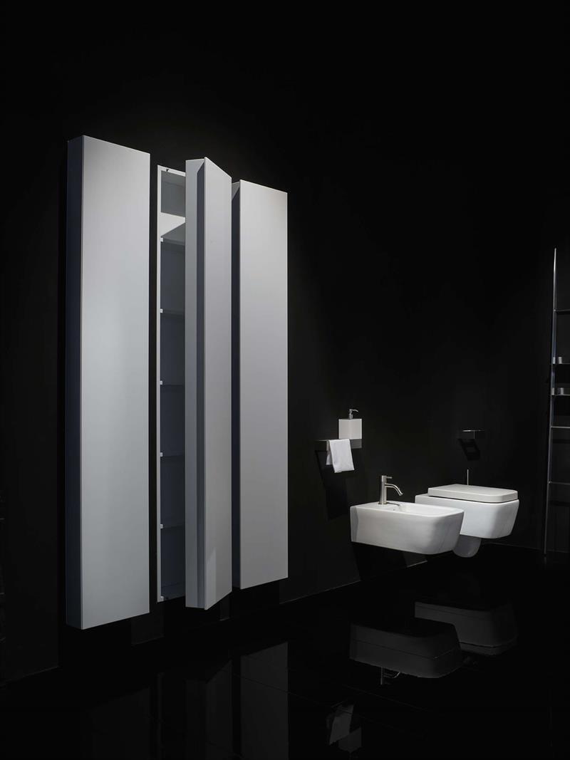 RIFRA Подвесной шкафчик для ванной, матовый белый лак K.one sun-id-1470826 - Вид №6