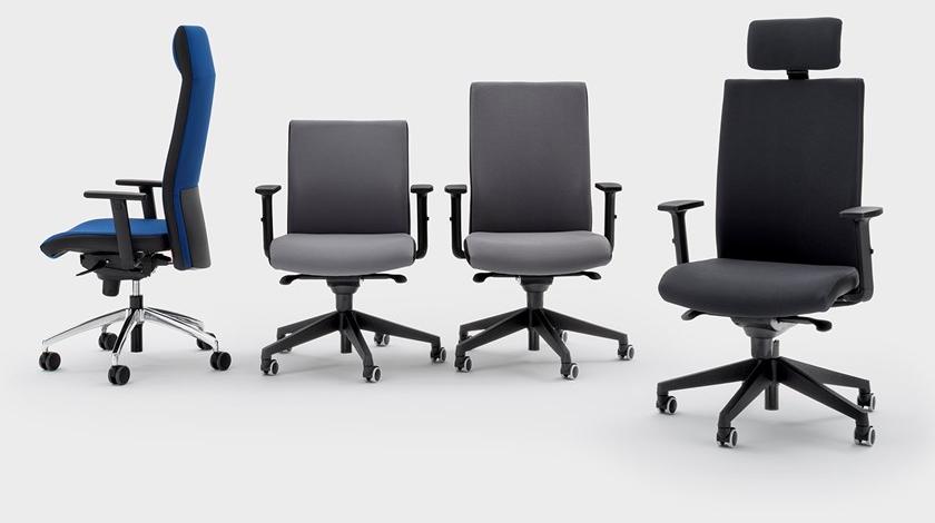 Viganò Откидывающееся кресло руководителя на козелке из ткани Logika sun-id-1451480 - Вид №2