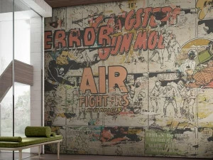 GLAMORA Виниловые обои в стиле поп-арт Slang