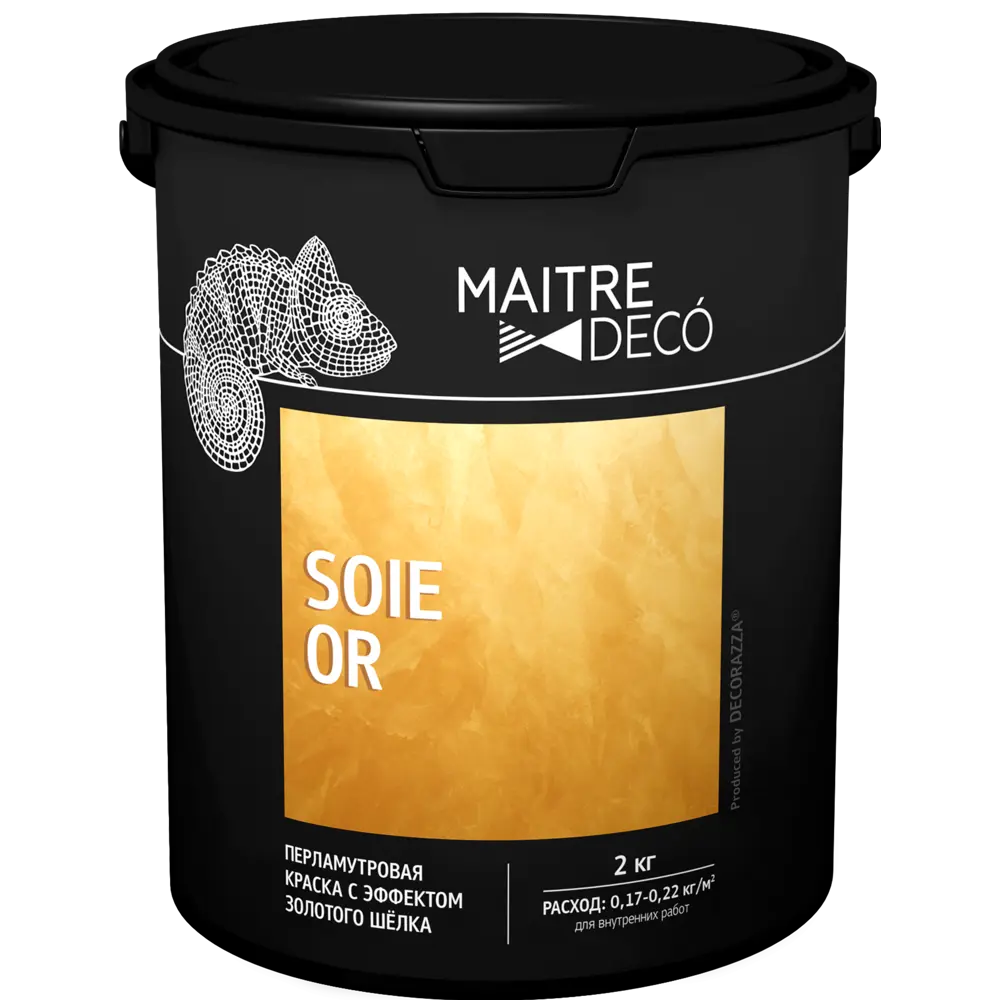 Краска перламутровая Maitre Deco «Soie Or» эффект золотого шелка 2 кг STLM-2016440