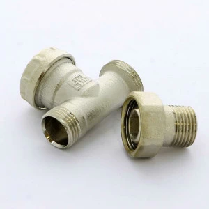 Вентиль НН для радиаторов обратный с разъемным соединением TIEMME 1/2"-1/2"х16