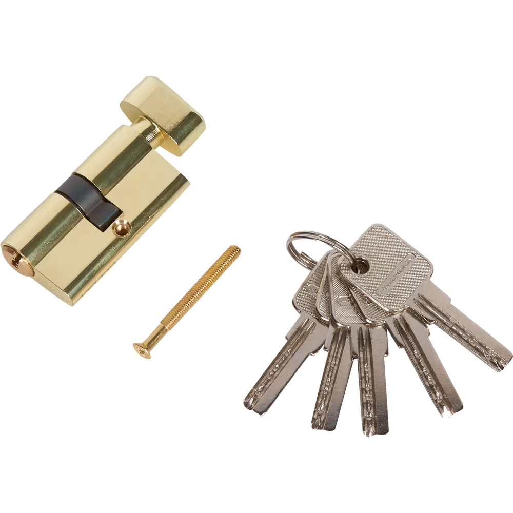 Цилиндр перфорированный Al 60 C T01 PB ключ-вертушка, золото 14252436 STLM-2048357 PALLADIUM  - Вид №1