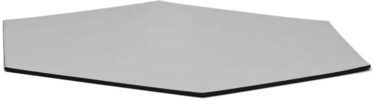 Шестиугольная подставка для столовых приборов - 40x35 см / зернистая кожа_coffee