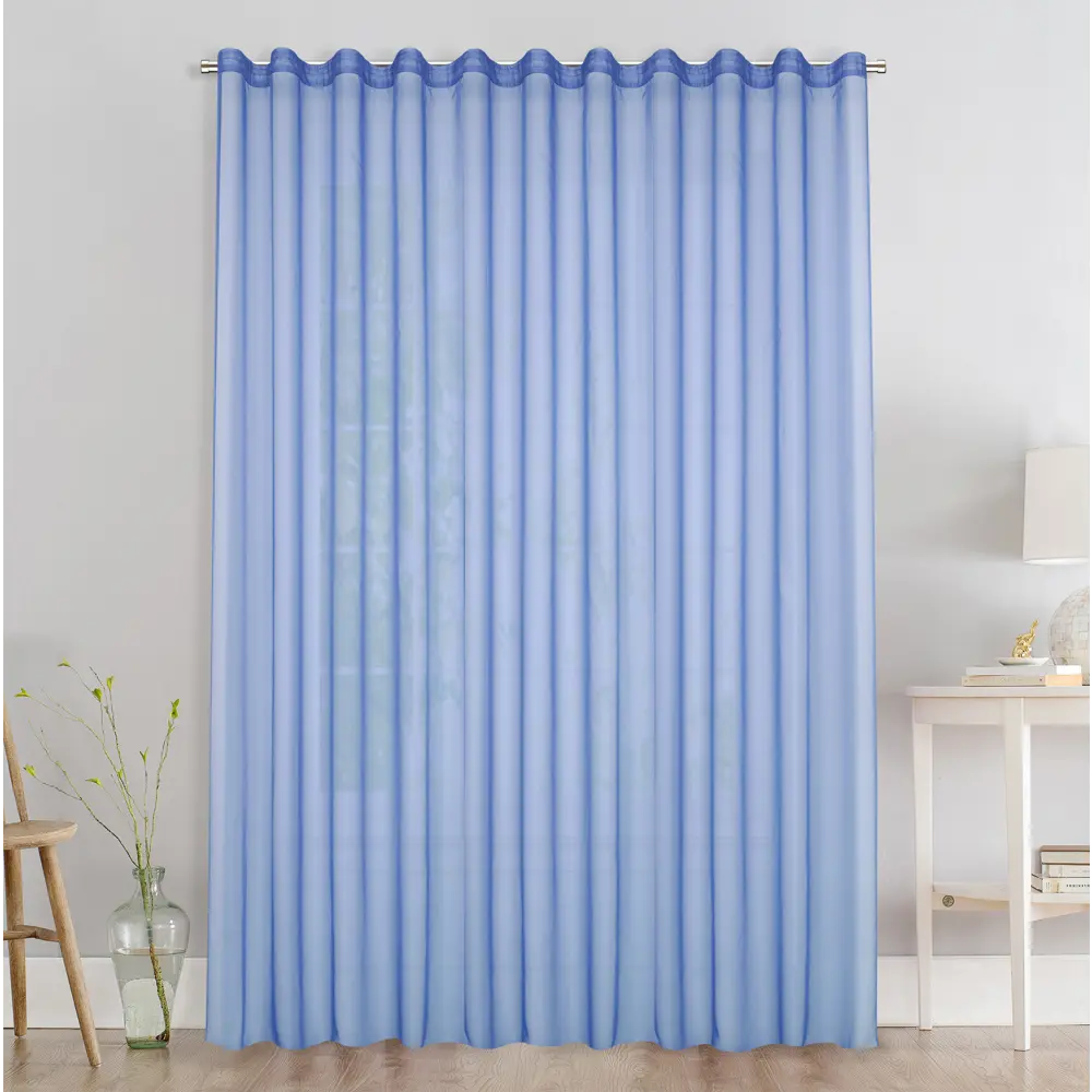 Тюль на ленте с утяжелителем Капри 250x260 см цвет голубой MIAMOZA STLM-2078421 - Вид №7