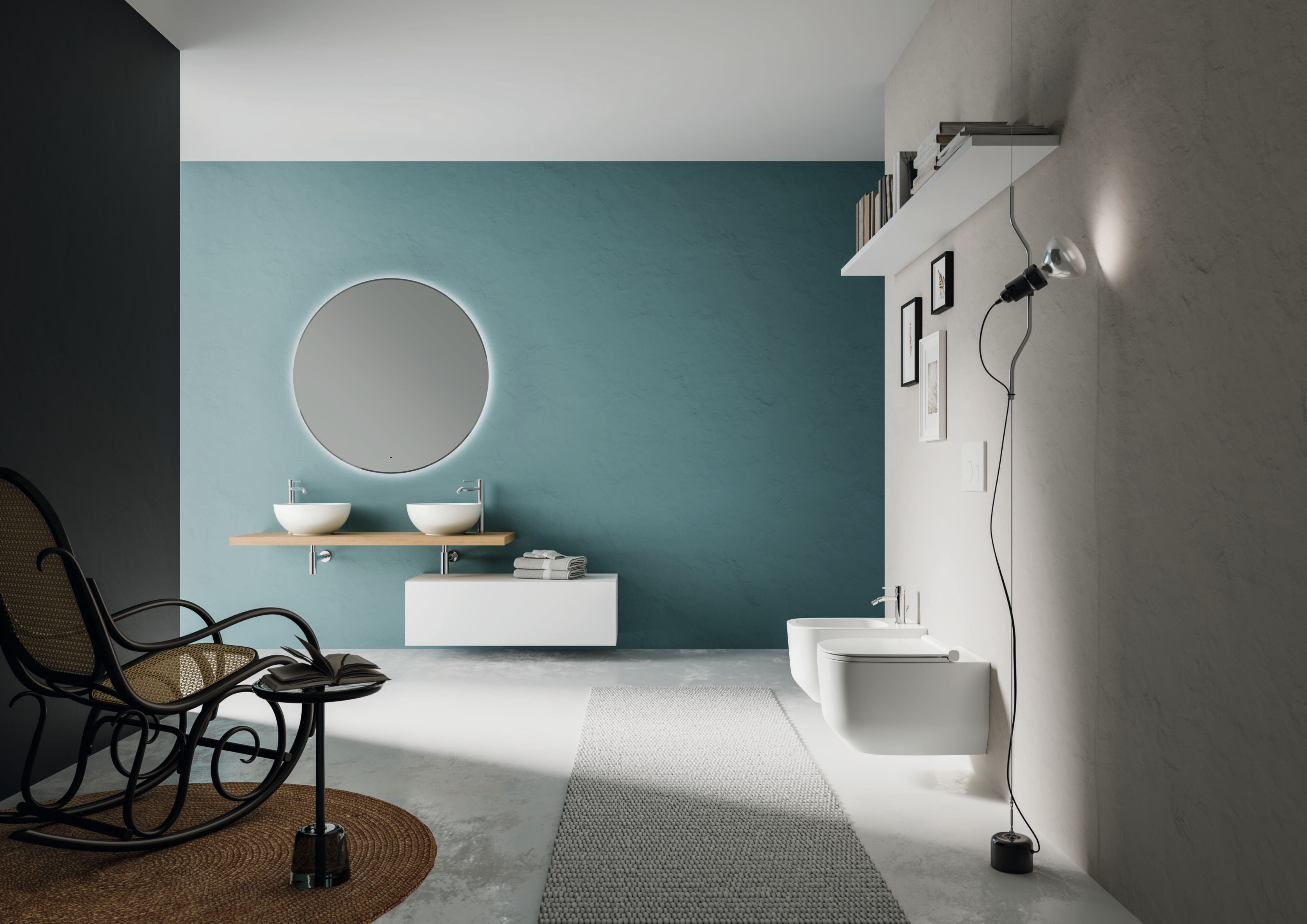 Керамическое подвесное биде с переливом Ceramica Dolomite Alba ARCH-00094121 - Вид №1