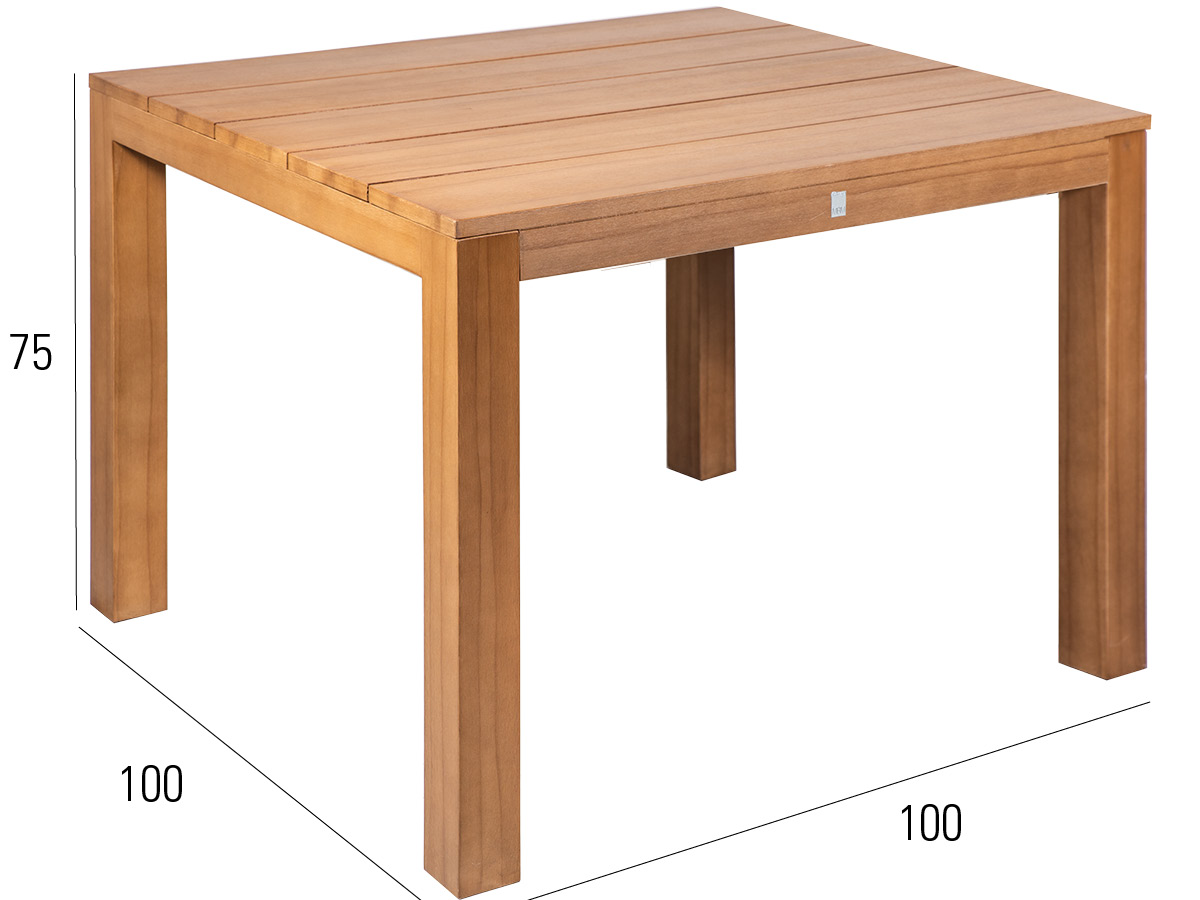 72.00.0701 Стол La Villa Postleg 100 x 100 борнео Mbm  - Вид №2