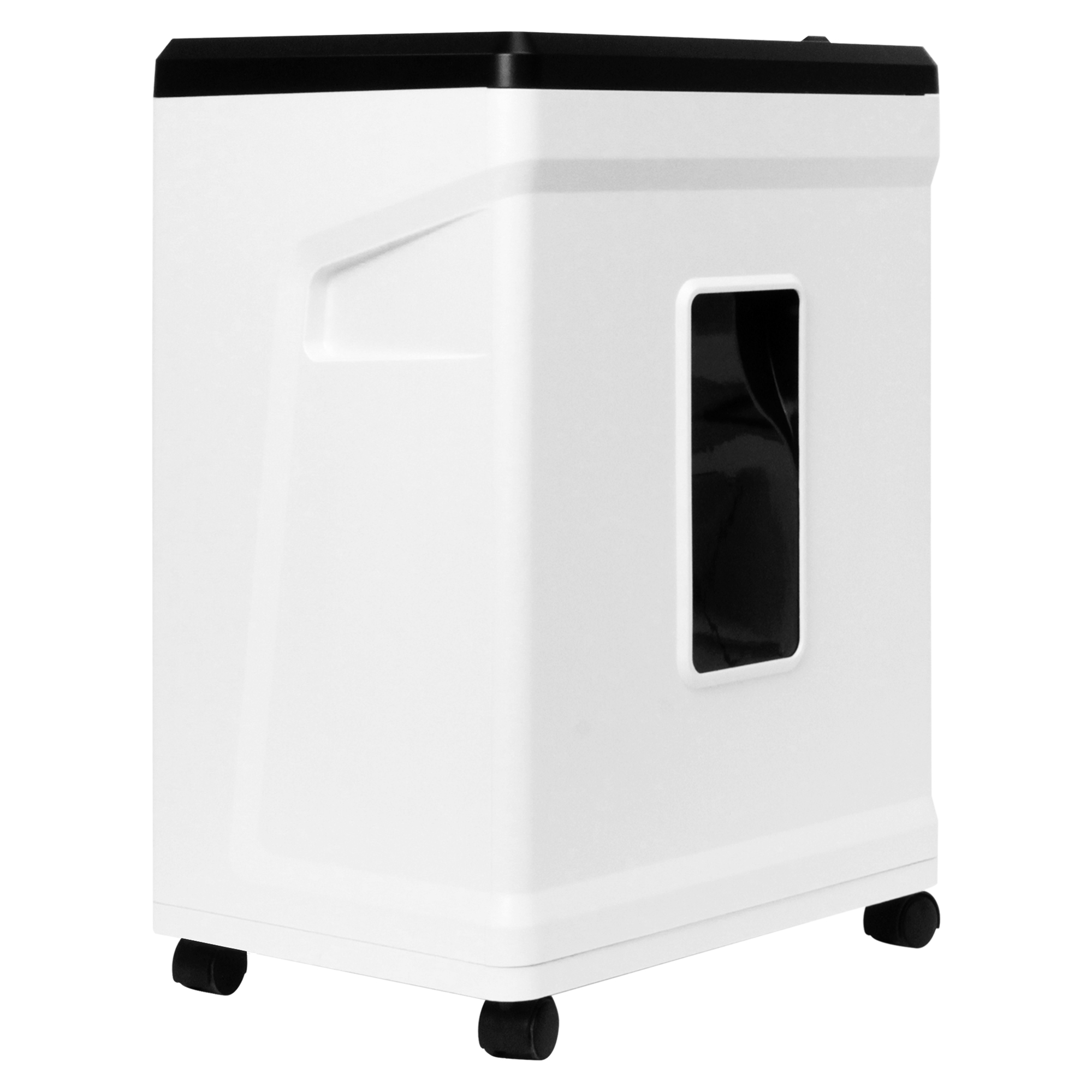 УМ26-4 Уничтожитель документов , din p-4 (4 ур-нь секр.), фрагмент 3,9х35мм, 14-17 лист (70г/м2), cd/пл.карты/скрепки/скобы, 26 литров Гелеос Santreyd  - Вид №2