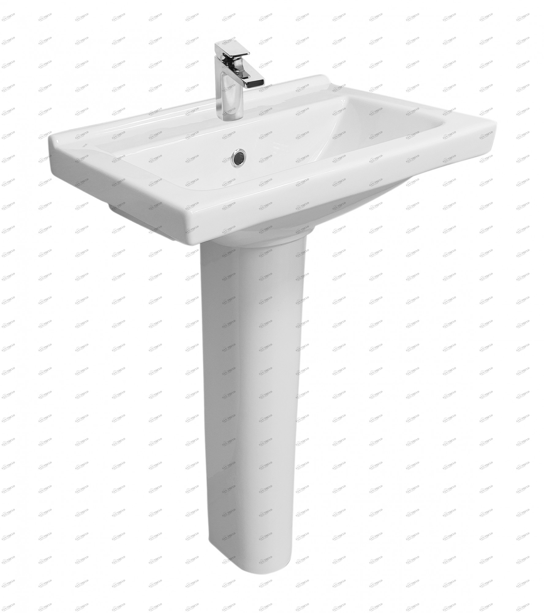 1.3115.3.S00.11B.0 Напольная раковина стоящая прямоугольная SANTERI 