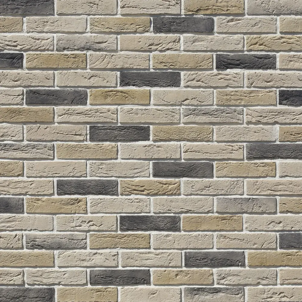 Камень искусственный Дерри Брик бежево-коричневый с серым 0.62 м² WHITE HILLS STLM-2068236