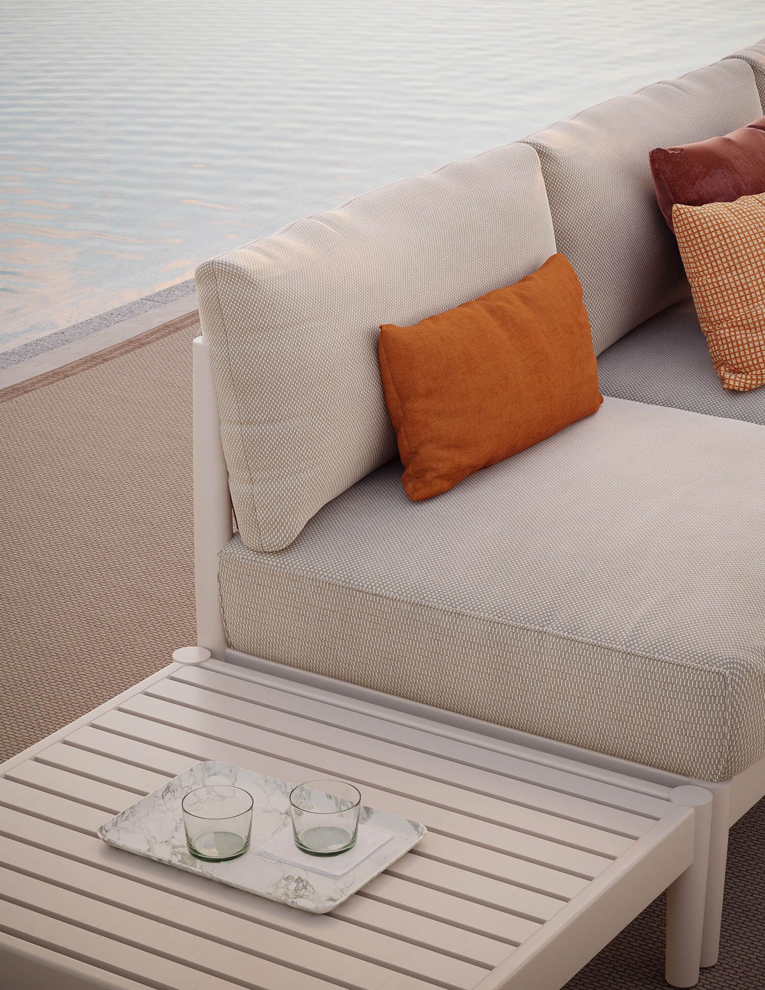 Алюминиевый прямоугольный садовый столик с порошковым покрытием Walters Georgica Aluminium ARCH-00062732 - Вид №4