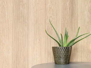 Панель с трехмерными эффектами из массива дерева