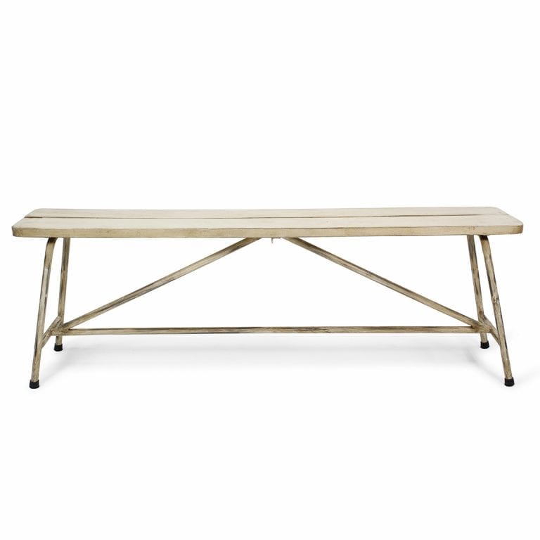 080360 Скамейка с деревянным сиденьем Francisco Segarra Sakata Santreyd 