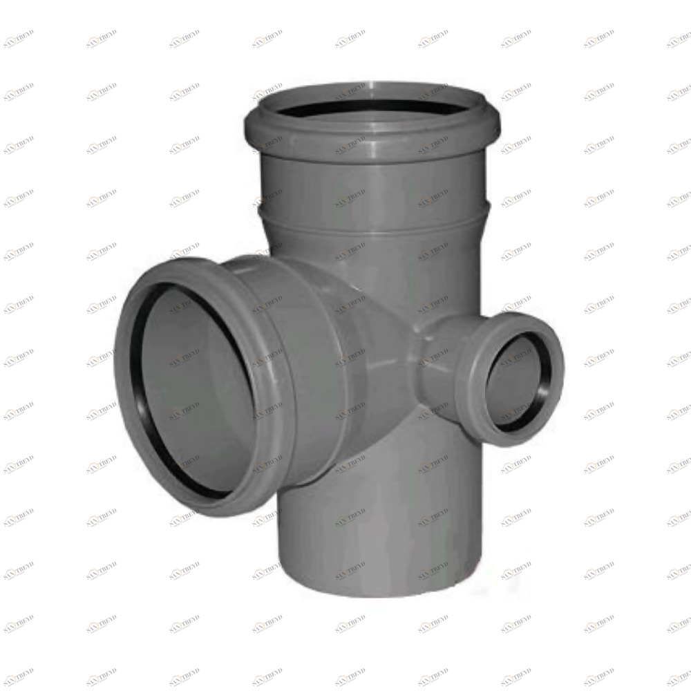 Крестовина канализационная двухплоскостная Д110х110х50мм правая Политек 6292