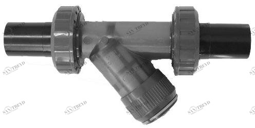 SANIT 152305030032 Сито прозрачная, PVC-U, фитинг с PE100-LS-х частей 