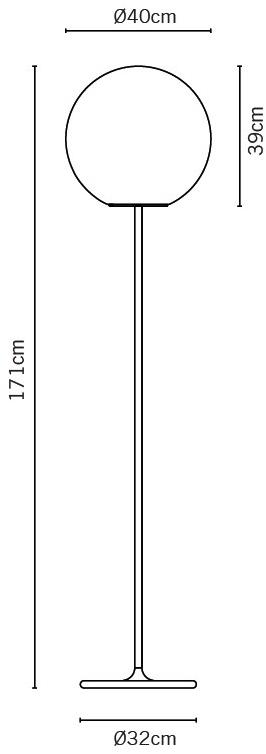 Fabbian Торшер из стекла Lumi sfera sun-id-1374414 - Вид №3