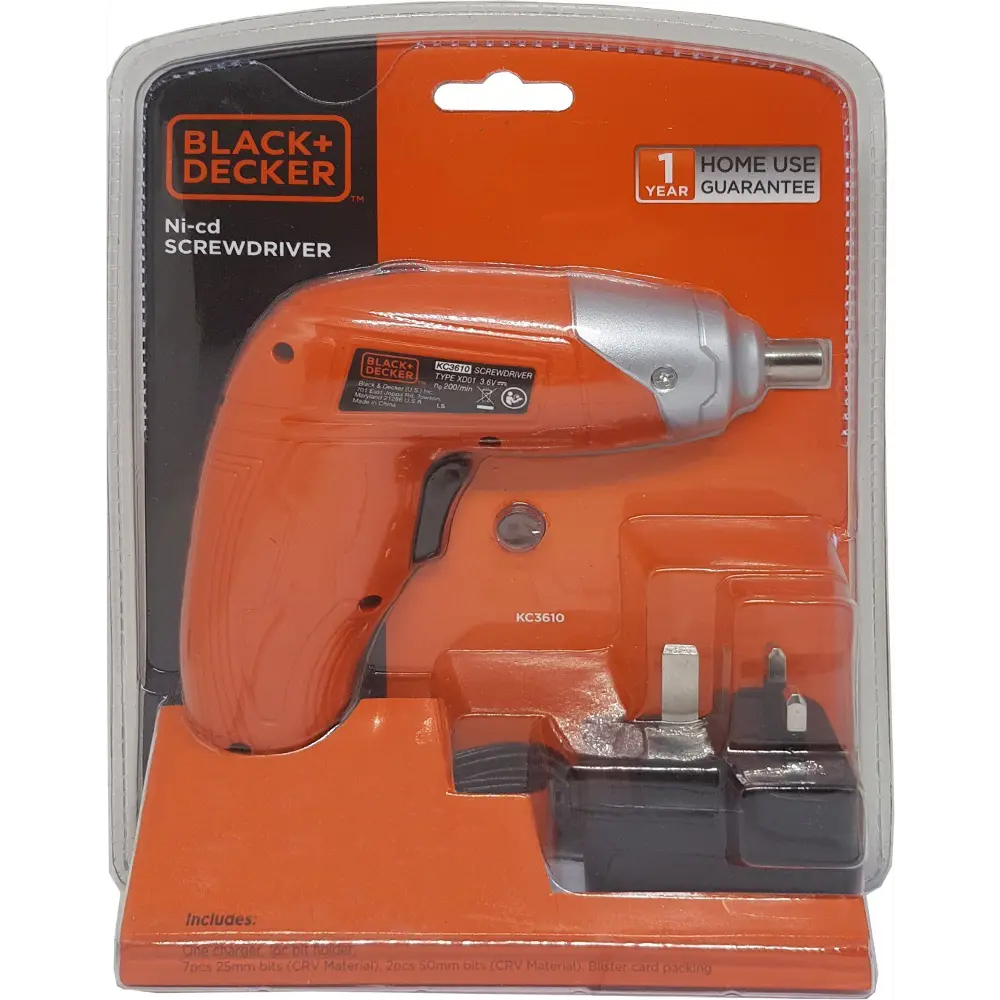 Отвертка аккумуляторная Black & Decker Ni-Cd 3.6 В BLACK + DECKER STLM-2025163 - Вид №2