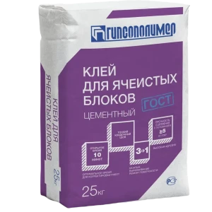 Клей для блоков Гипсополимер 25 кг