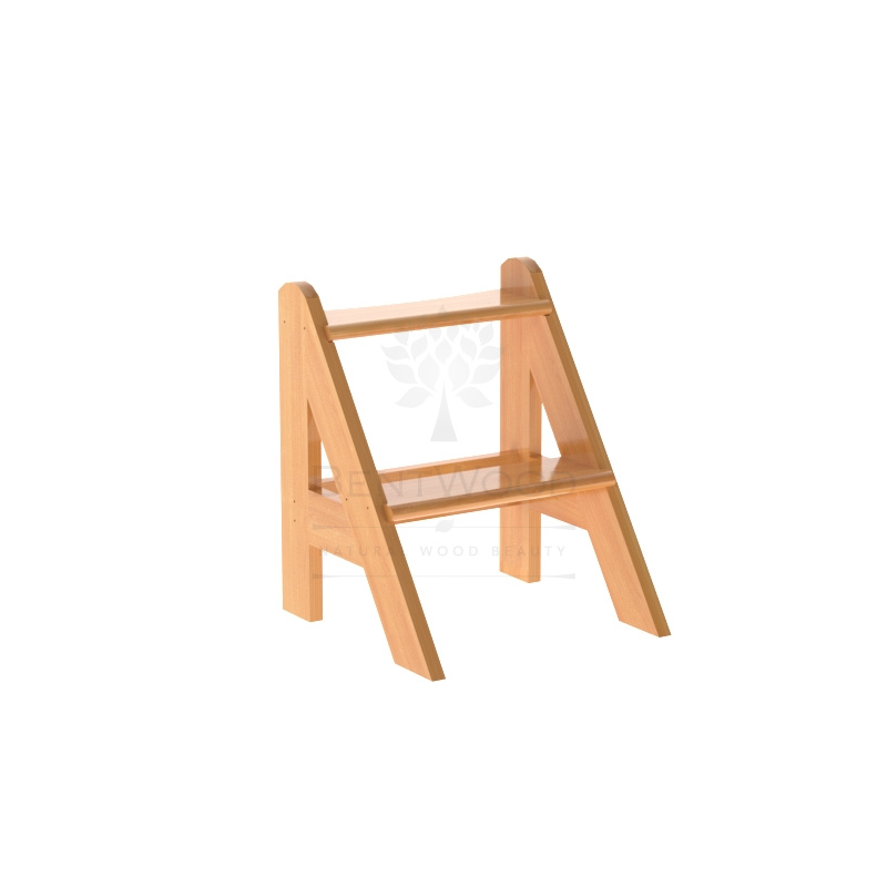 2039 Лесенка для купели 2 ступени из лиственницы натуральная Alyarus 