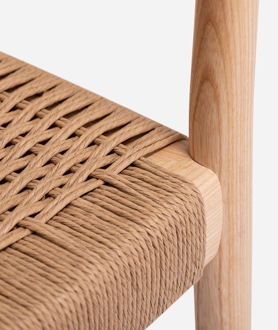 Штабелируемый стул с деревянной рамой и веревочным сиденьем Vergés Bogart ARCH-00000905 - Вид №4