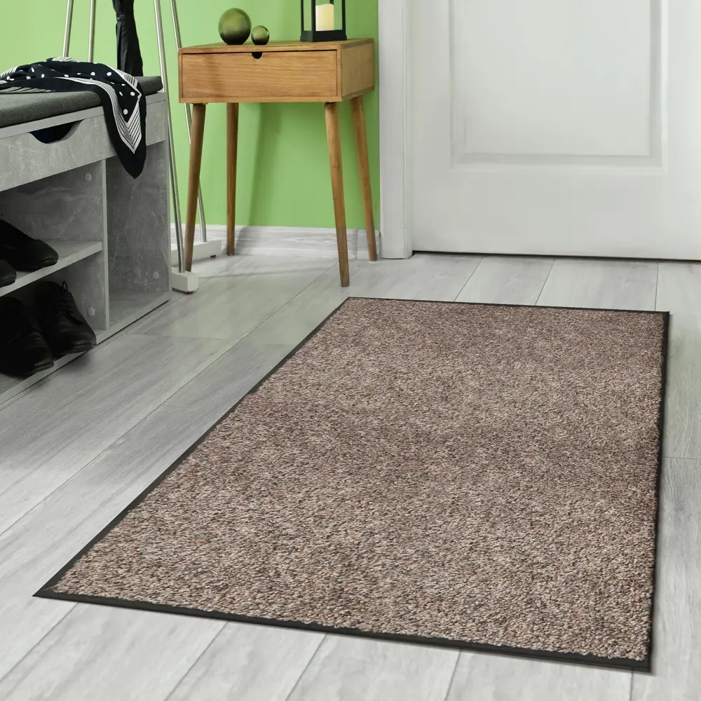 Коврик декоративный полипропилен Twist 60x90 см цвет коричневый 89392596 STLM-2032605 Santreyd 