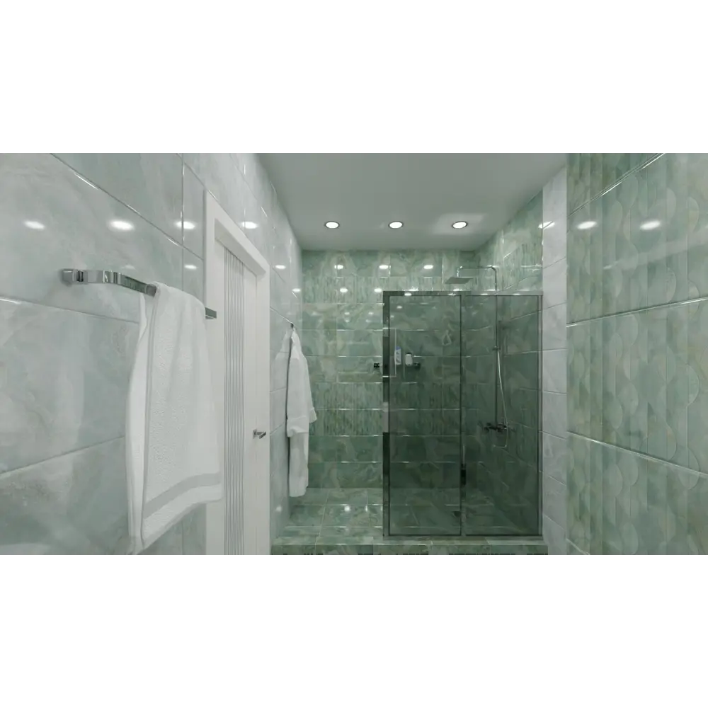 Плитка настенная Aquamarine Dark 30x60 см 1.62 м² цвет темно-зеленый Santreyd STLM-2098958 - Вид №4