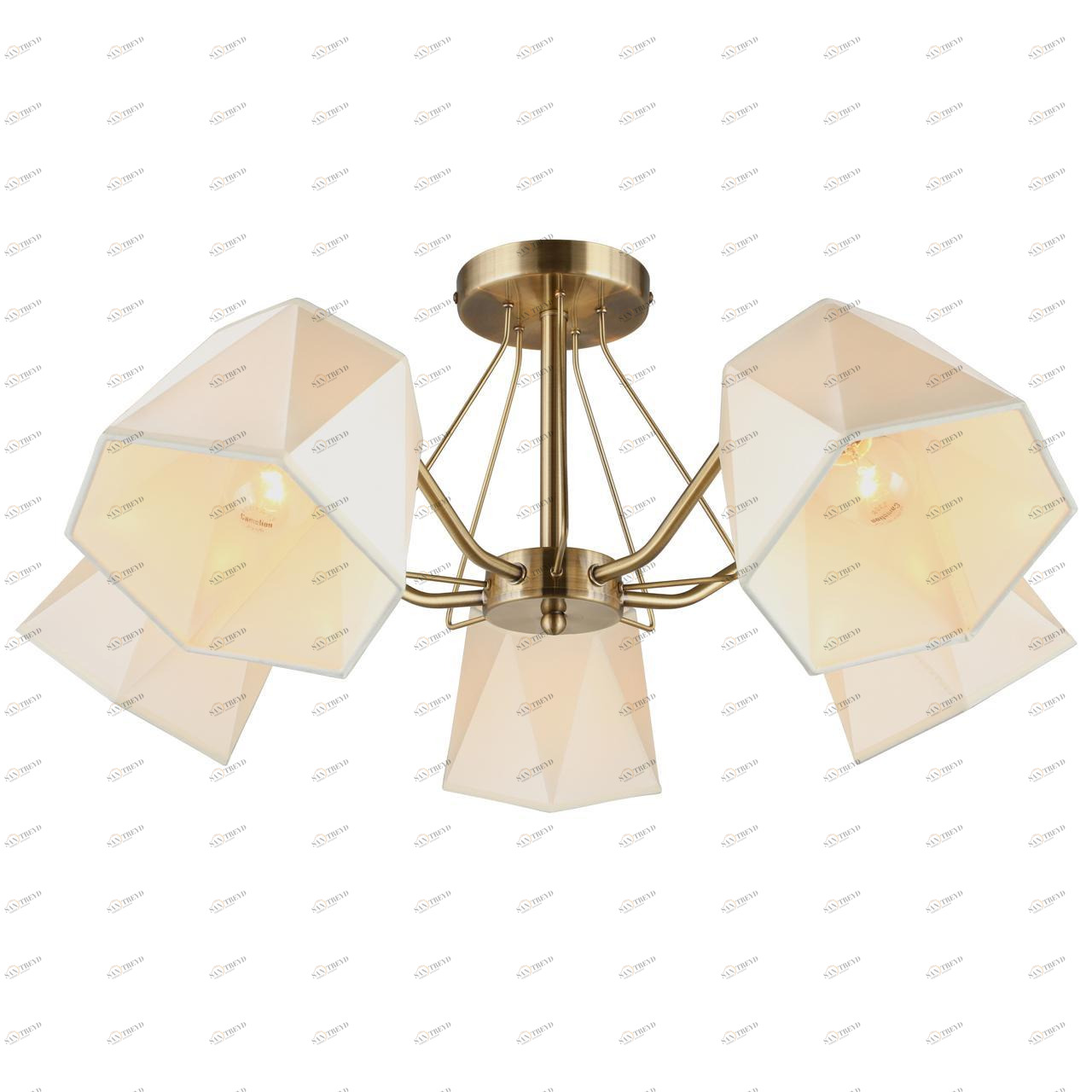 Потолочная люстра Omnilux Rapallo OML-65007-05 OMNILUX RAPALLO 328880 Белый;бронза 