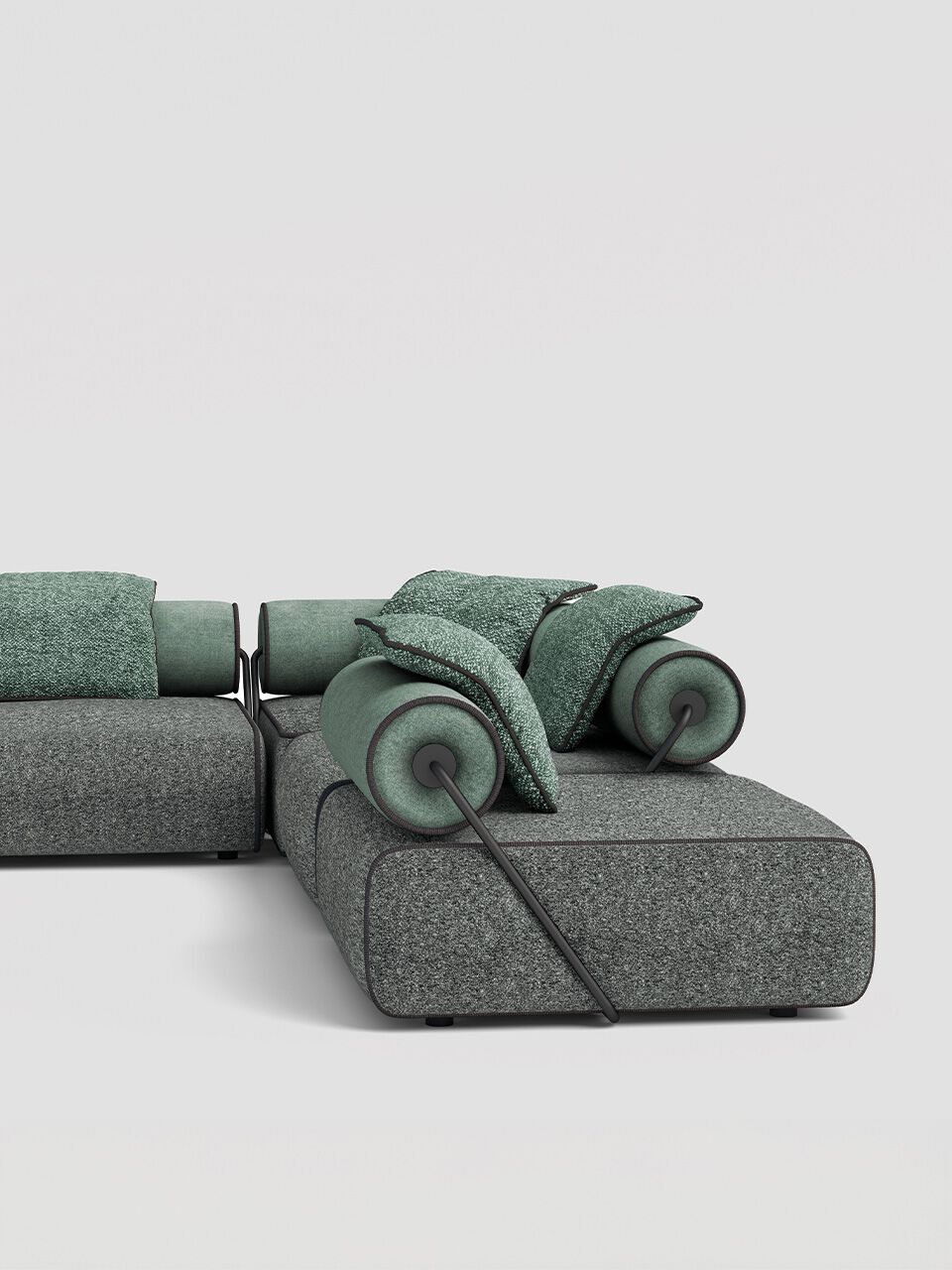 Модульная ткань двухсторонний диван Pianca Levante ARCH-00134715 - Вид №1