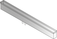 DOMUSOMNIA Встраиваемый кухонный канал EasyRack Kitchen STEP 2700, Цвет Серый