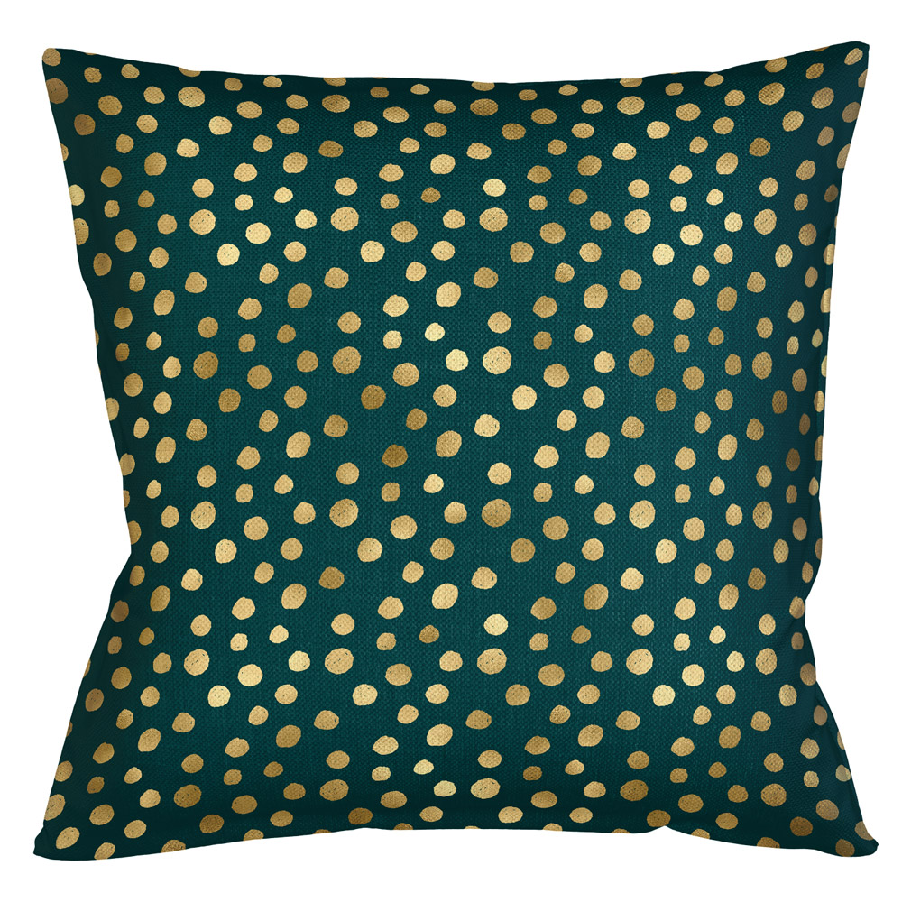 5115132 Интерьерная подушка «Пятнистая» (изумруд) Object Desire 