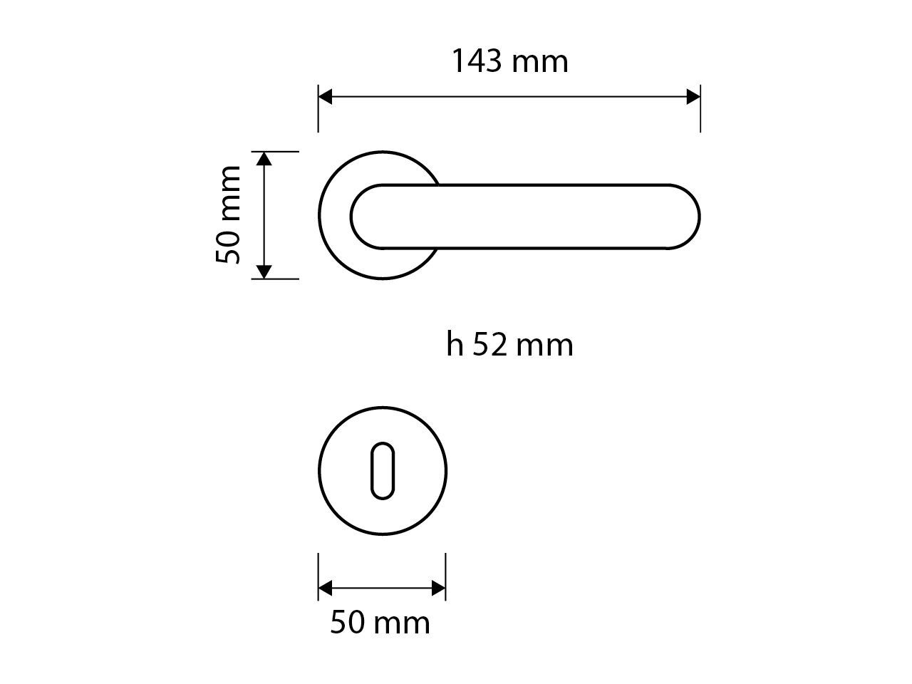 Ручка из Замака с насадкой LINEA CALI' Lola ARCH-00102002 - Вид №3