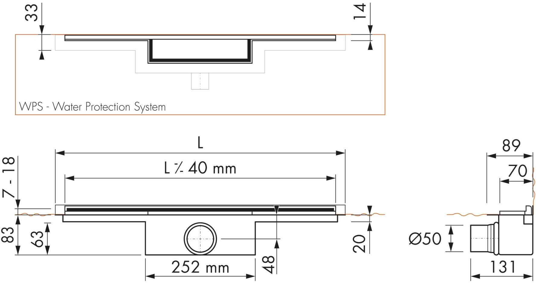 ESS Easy Drain Слив для душа M-line sun-id-1409346 - Вид №5