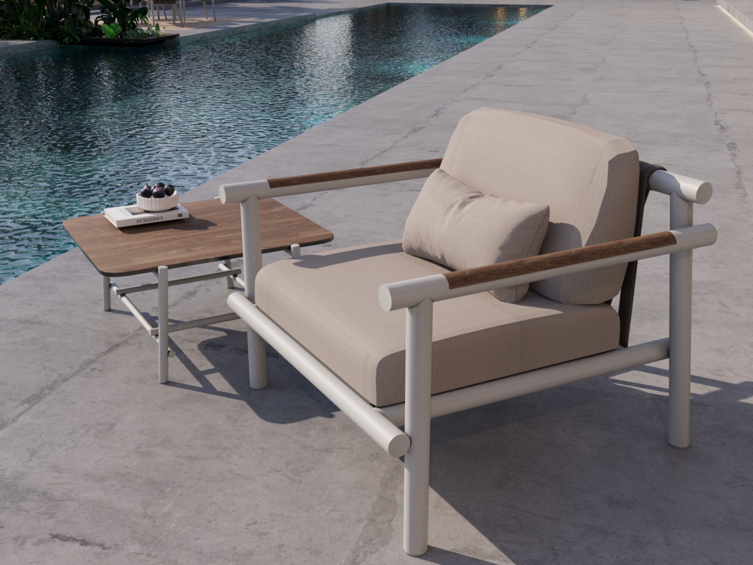 Алюминиевое садовое кресло с порошковым покрытием 10Deka Aurora ARCH-00091735 - Вид №1