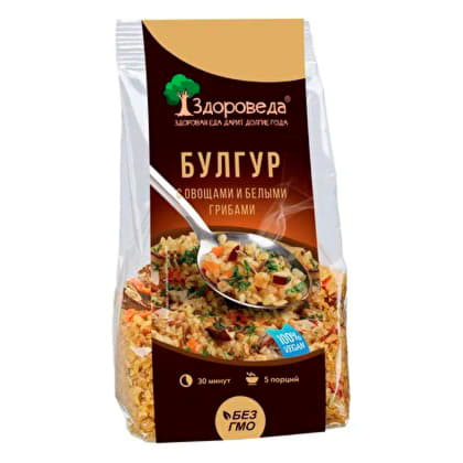 Булгур с белыми грибами и овощами Здороведа 250 г Santreyd 13077 - Вид №1