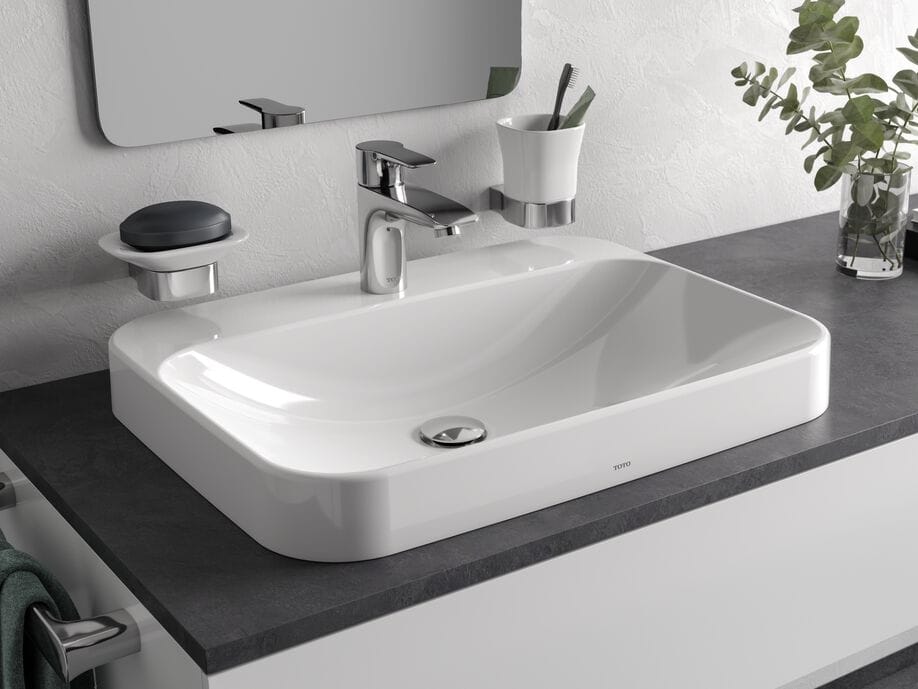 Керамическая прямоугольная раковина с полукругом TOTO LF L5615CE / L5616CE ARCH-00068497