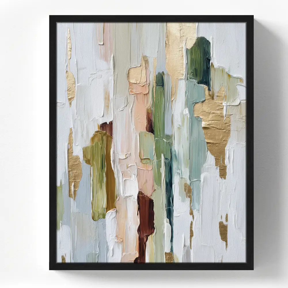 Картина в раме Абстрактные мазки 40x50 см цвет разноцветный POSTERMARKET STLM-2007993