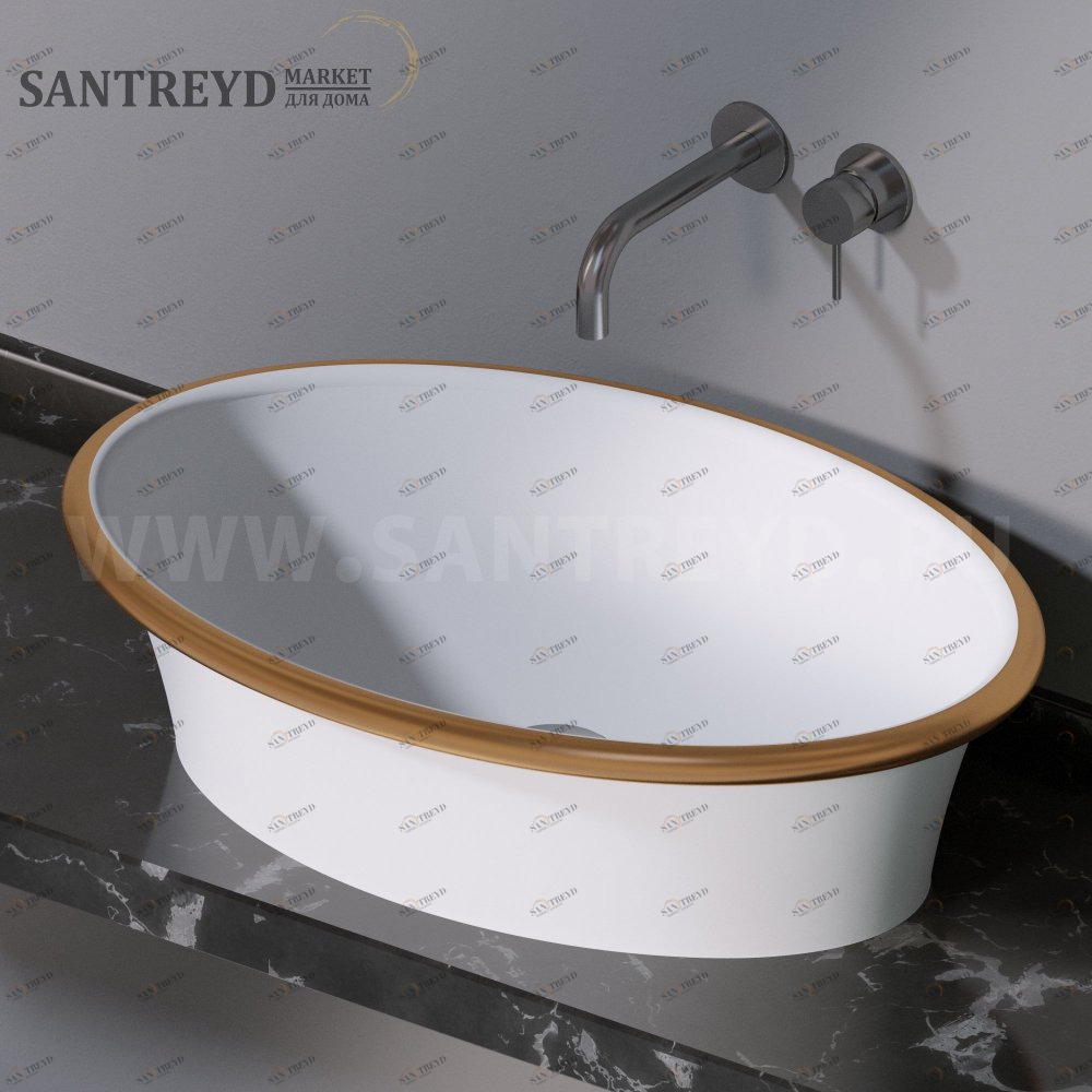 L492101G Накладная раковина на столешницу  овальная A. e T. Italia PRINCESS AeT ITALIA