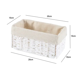 Корзина белая 10x10x20 см бум Konsensa