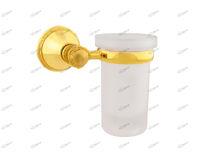 058080.000.01 Настенный держатель для зубных щеток Золото 24К Mestre Adriatica